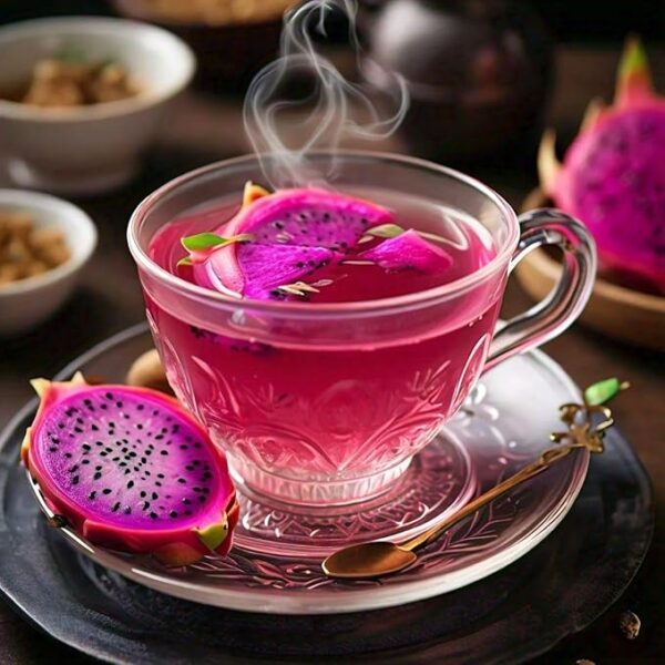 Pink Matcha Dragon Fruit Tea 1